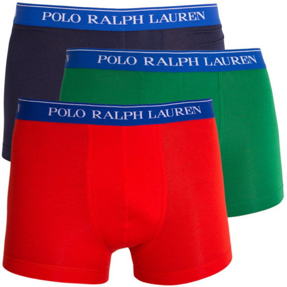 3PACK Herren Klassische Boxershorts Ralph Lauren mehrfarbig (714662050002)