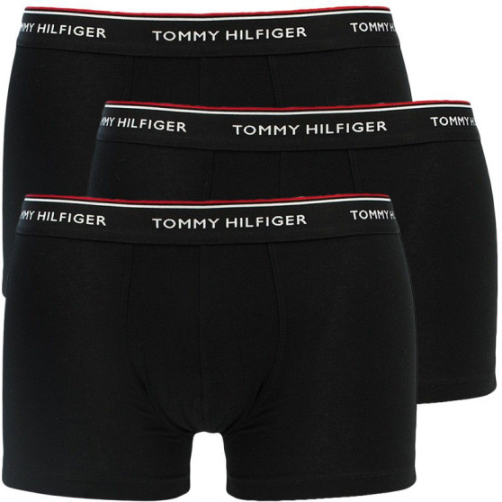 3PACK Herren Klassische Boxershorts Tommy Hilfiger schwarz übergroß (1U87905252 990)