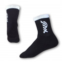 Socken Styx klassisch schwarz mit weißem Schriftzug (H223)