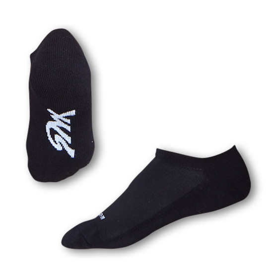 Socken Styx indoor schwarz mit weißer Beschriftung (H213)