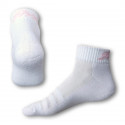 Socken Styx fit weiß mit rosa Aufschrift (H232)