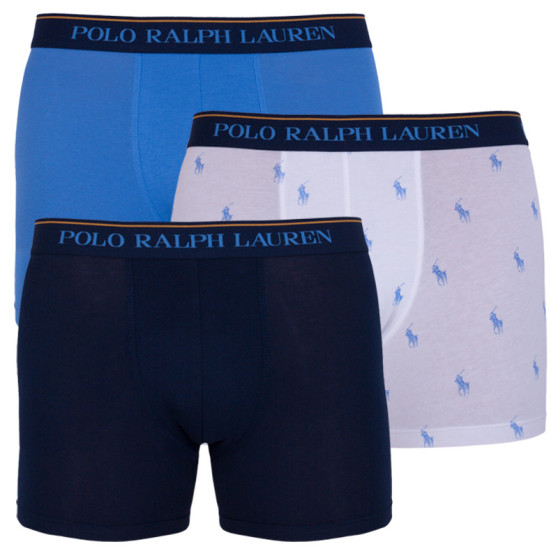 3PACK Herren Klassische Boxershorts Ralph Lauren mehrfarbig (714730410001)