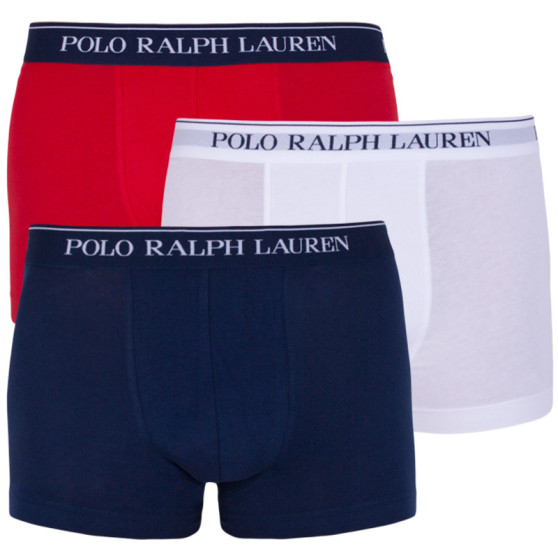 3PACK Herren Klassische Boxershorts Ralph Lauren mehrfarbig (714513424005)