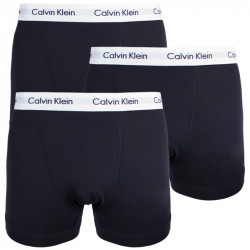 3PACK Herren klassische Boxershorts Calvin Klein schwarz (U2662G-001)