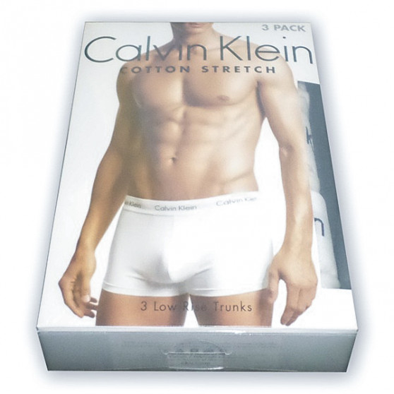 3PACK Herren Klassische Boxershorts Calvin Klein weiß (U2662G-100)