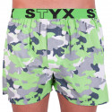 Herren Boxershorts Styxart Sportlicher Gummizug grün camouflage (B559)