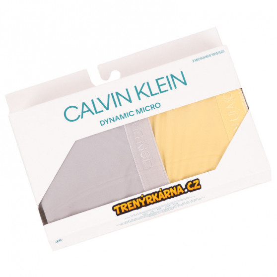 2PACK Damen Slips Calvin Klein mehrfarbig (QD3696E-HU4)