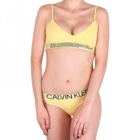 Damen Tangas Calvin Klein gelb (QF5184E-HZY)