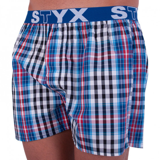 3PACK Herren Boxershorts Styx sportlicher Gummizug mehrfarbig (B7100406)