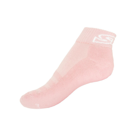 Socken Styx fit rosa mit weißem Schriftzug (H274)