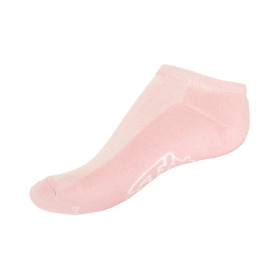 Socken Styx indoor rosa mit weißer Aufschrift (H254)