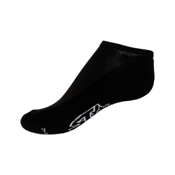 Socken Styx indoor schwarz mit weißer Beschriftung (H252)