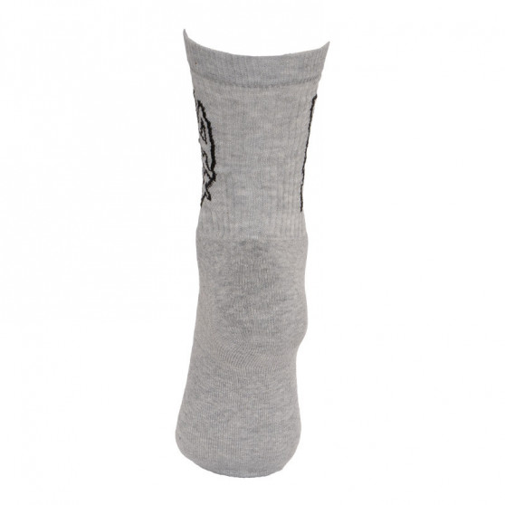Socken Styx klassisch grau mit schwarzem Schriftzug (H268)