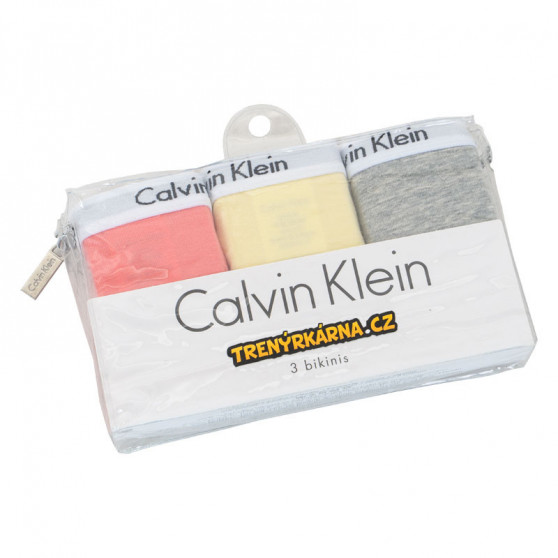 3PACK Damen Slips Calvin Klein mehrfarbig (QD3588E-OPB)