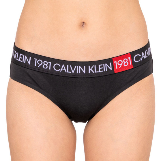 Damen Slips Calvin Klein schwarz (QF5449E-001)