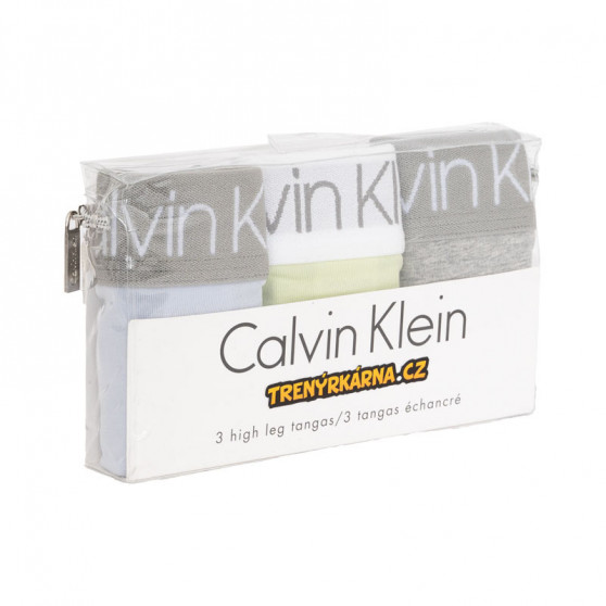 3PACK Damen Slips Calvin Klein mehrfarbig (QD3758E-IOB)