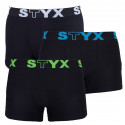3PACK Herren Klassische Boxershorts Styx sportlicher Gummizug Übergröße mehrfarbig (R9606162)
