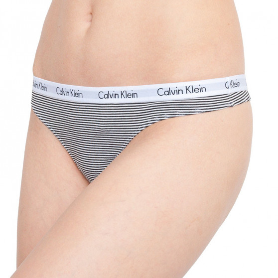 3PACK Damen Tangas Calvin Klein mehrfarbig (QD3587E-QT6)