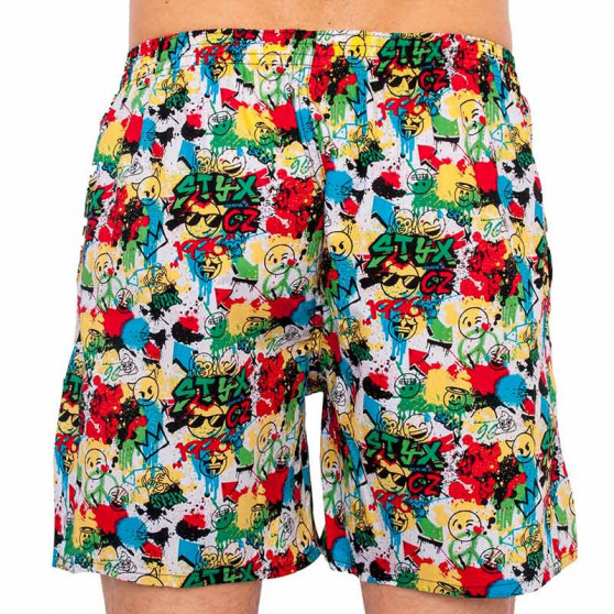 Herren-Home-Shorts mit Taschen Styx emoji (D954)
