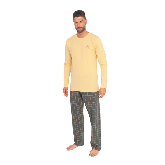 Schlafanzug für Männer Gino gelb (79079)