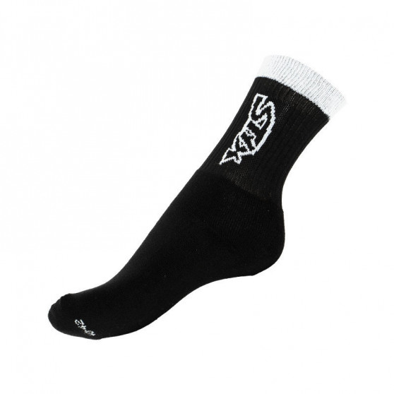 5PACK Socken Styx hoch schwarz mit weißer Aufschrift (H26262626262)