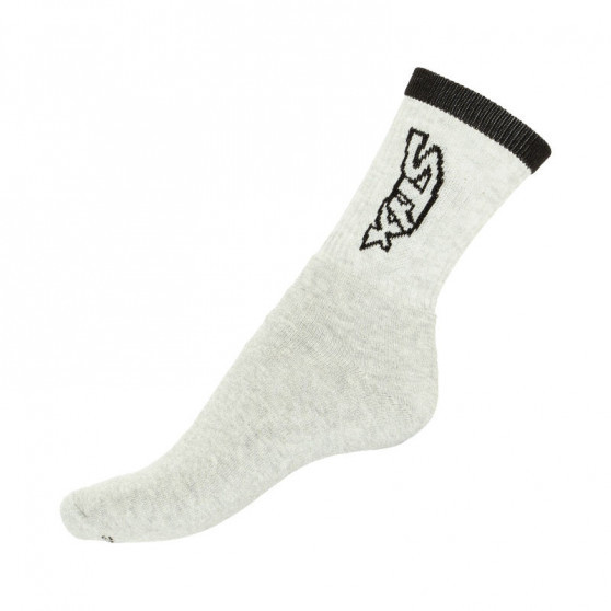 5PACK Socken Styx hoch grau mit schwarzer Aufschrift (H26363636363)