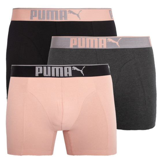 3PACK Herren Klassische Boxershorts Puma mehrfarbig (681030001 001)