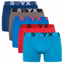 5PACK Herren klassische Boxershorts Styx long sportlicher Gummizug mehrfarbig (U96768696364)