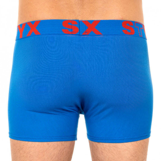 Herren klassische Boxershorts Styx sportlicher Gummizug Übergröße blau (R967)
