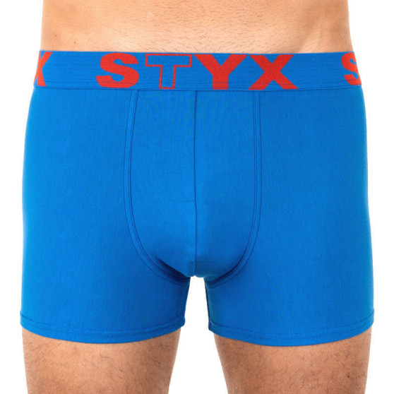 Herren klassische Boxershorts Styx sportlicher Gummizug Übergröße blau (R967)