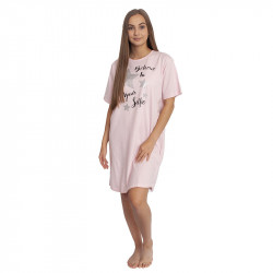 Damen Nachthemd Molvy rosa (AK-3190 C)