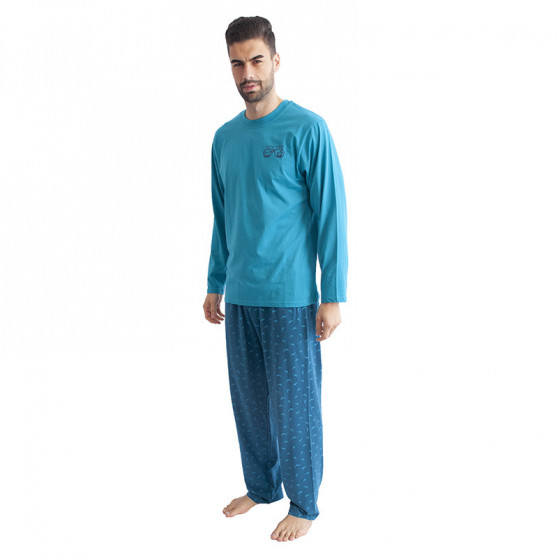 Schlafanzug für Männer Gino türkis (79089)