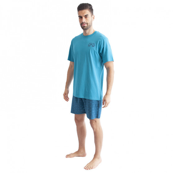 Schlafanzug für Männer Gino türkis (79094)
