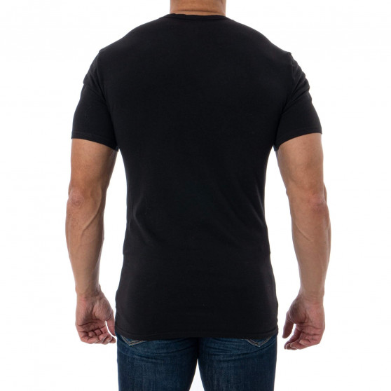 2PACK Herren-T-Shirt CK ONE V-Ausschnitt schwarz (NB2408A-001)