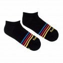 Glückliche Socken Fusakle streifen schwarz (--0951)