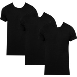 3PACK Herren T-Shirt Calvin Klein schwarz (NB4011E-001)