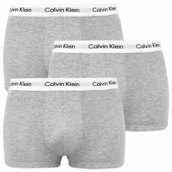 3PACK Herren klassische Boxershorts Calvin Klein grau (U2664G-KS0)