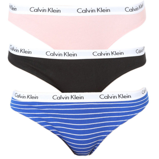 3PACK Damen Slips Calvin Klein mehrfarbig (QD3588E-JMO)