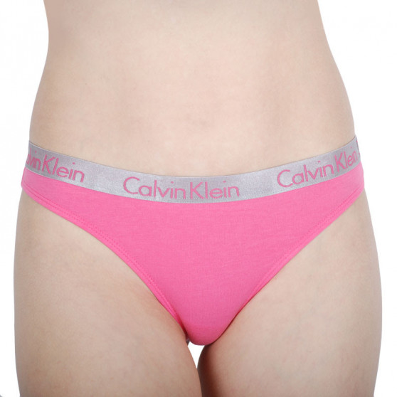 3PACK Damen Tangas Calvin Klein mehrfarbig (QD3560E-M8C)