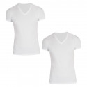 2PACK Herren-T-Shirt S.Oliver V-Ausschnitt weiß (172.11.899.12.130.0100)