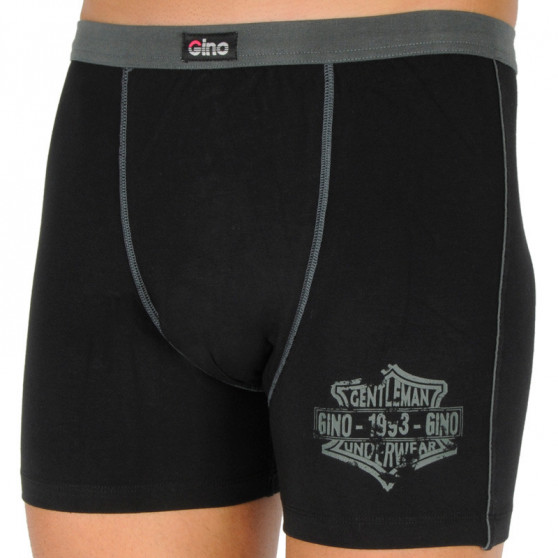 Herren Klassische Boxershorts Gino schwarz (74071)