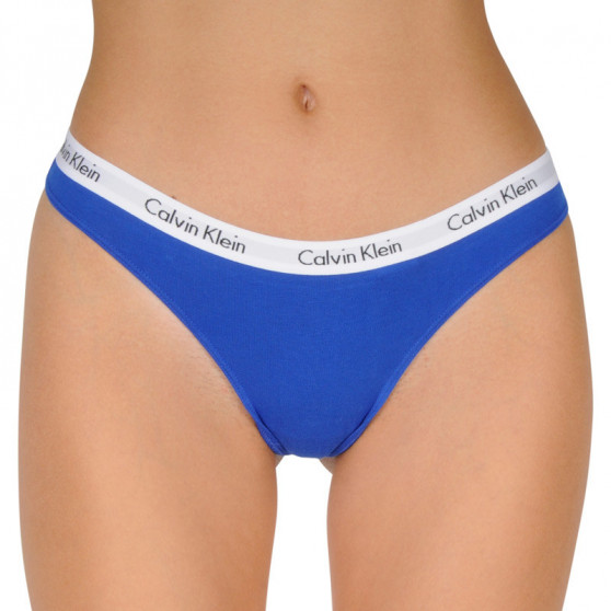 3PACK Damen Tangas Calvin Klein Übergröße mehrfarbig (QD3800E-W5N)