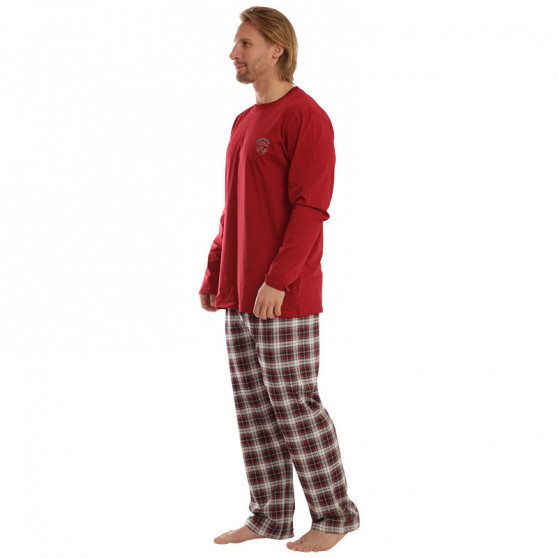 Herren-Schlafanzug Gino übergroß rot (79111)