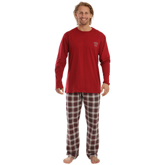 Herren-Schlafanzug Gino übergroß rot (79111)