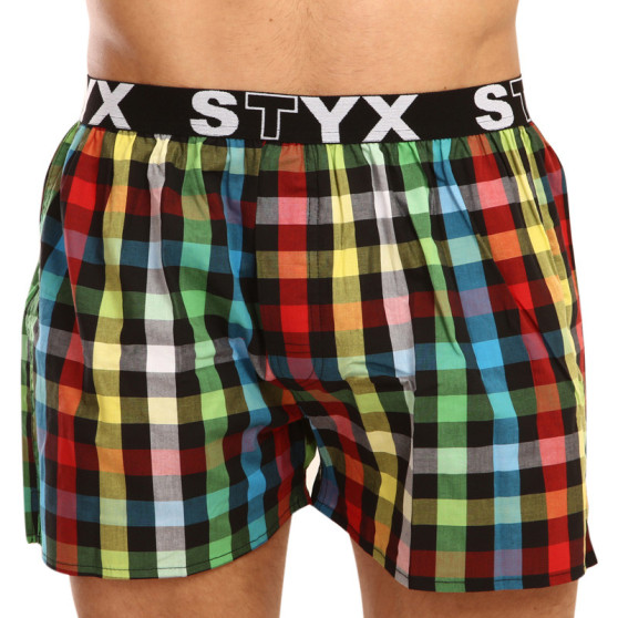 Herren Boxershorts Styx sportlicher Gummizug mehrfarbig (B907)