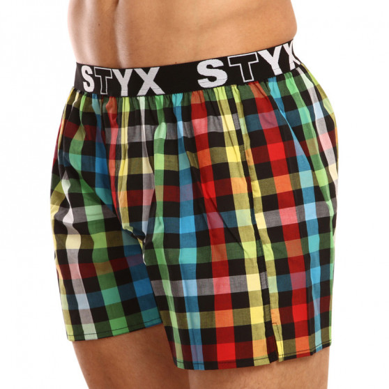 Herren Boxershorts Styx sportlicher Gummizug mehrfarbig (B907)