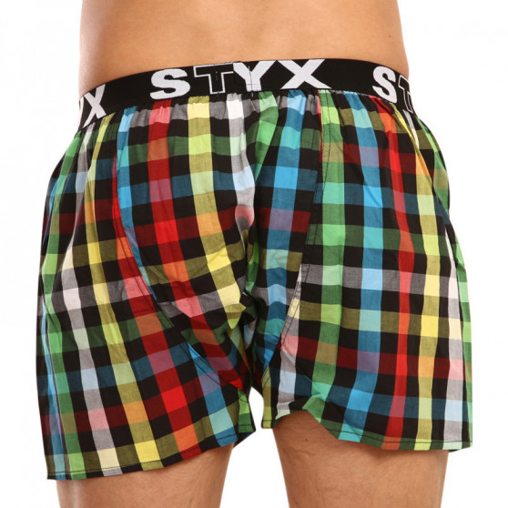 Herren Boxershorts Styx sportlicher Gummizug mehrfarbig (B907)