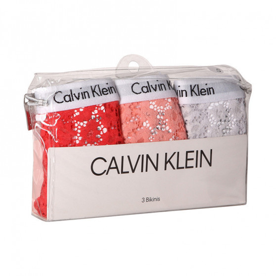 3PACK Damen Slips Calvin Klein mehrfarbig (QD3926E-W5F)