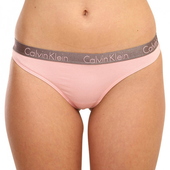 3PACK Damen Tangas Calvin Klein mehrfarbig (QD3560E-W5E)