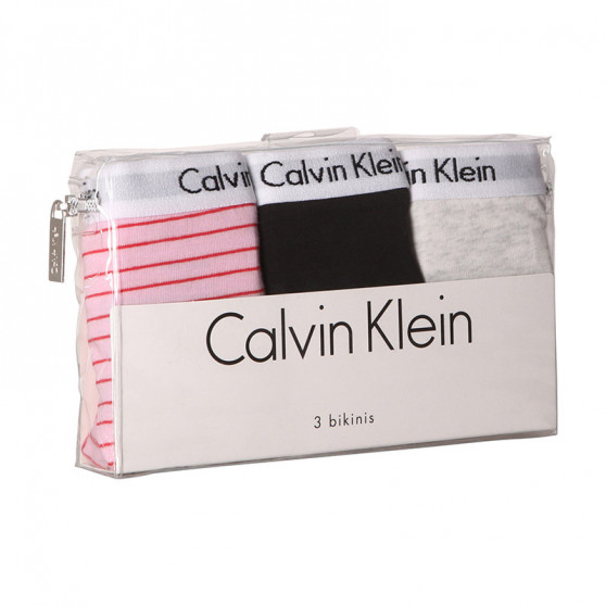 3PACK Damen Slips Calvin Klein mehrfarbig (QD3588E-W5A)